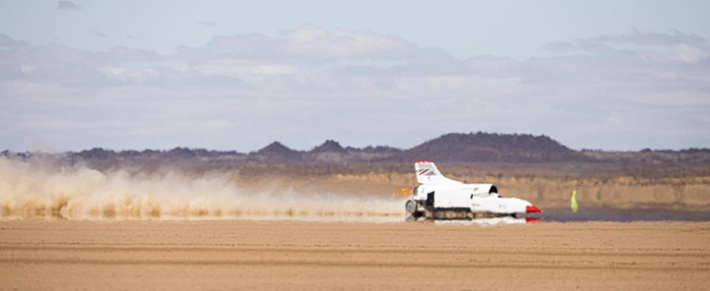 Fastest Man on Earth - Bloodhound on track