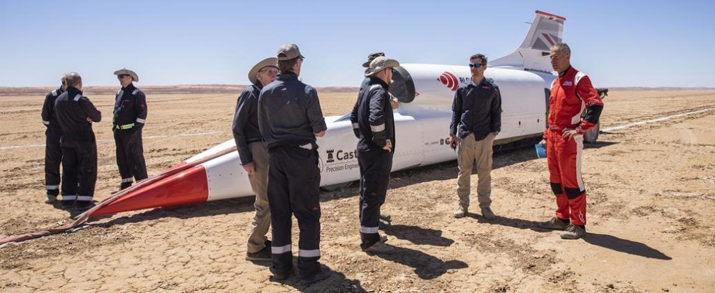 Fastest Man on Earth - Bloodhound team