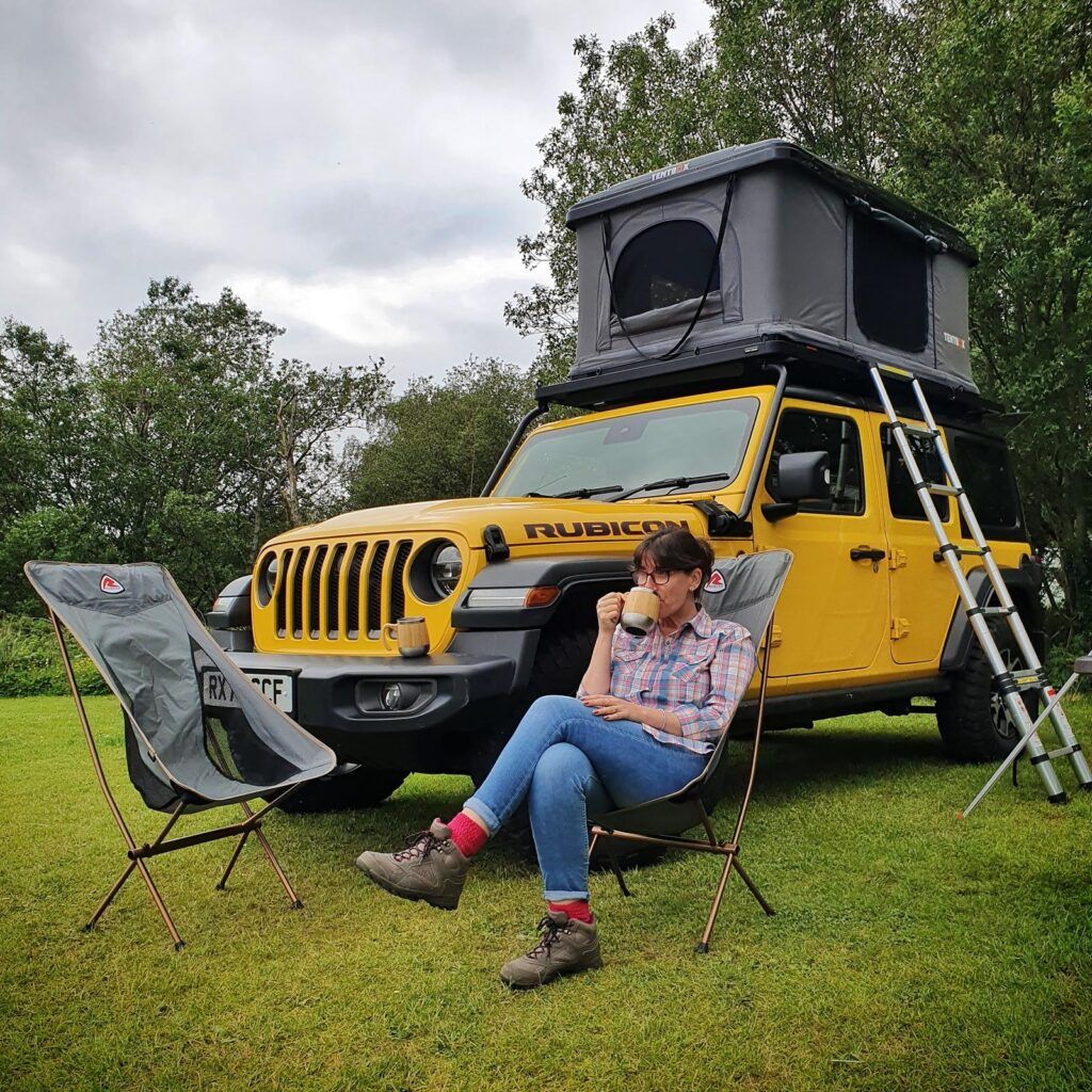Camping in comfort and relaxing