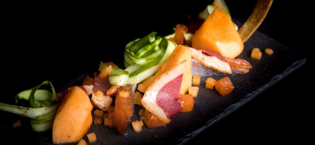 Food at Dining in the Dark with Dans le Noir?