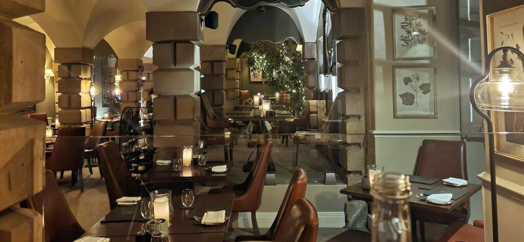 The Knights Restaurant at Lumley Castle Hotel