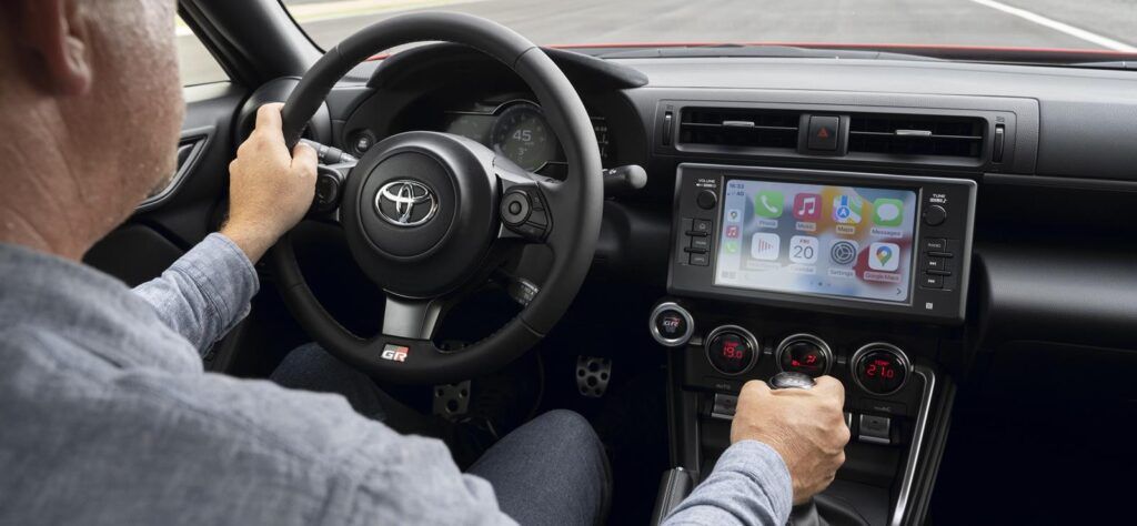 Toyota GR86 cabin and dashboard