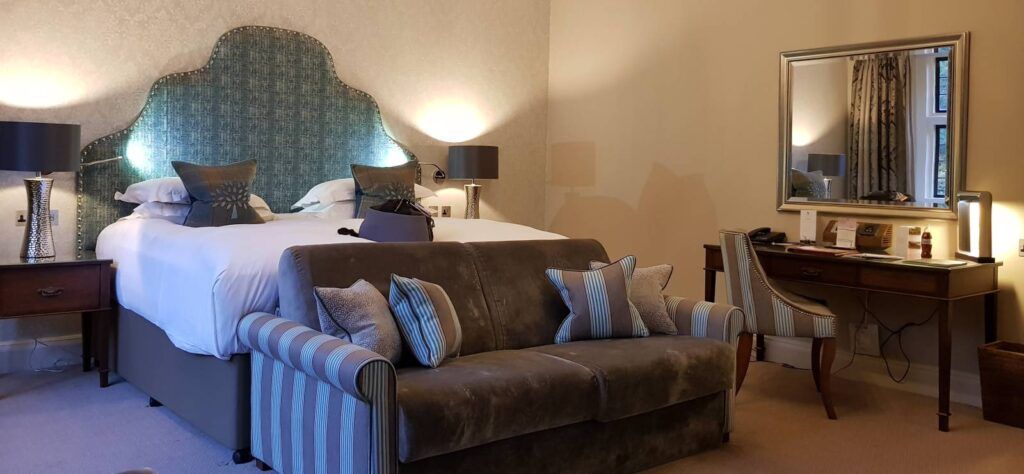Bovey Castle historic hotel bedroom