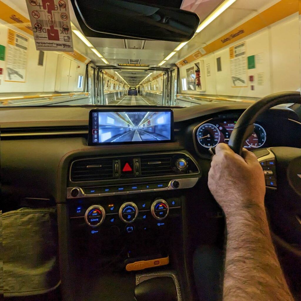 Genesis G70 on the Channel Tunnel