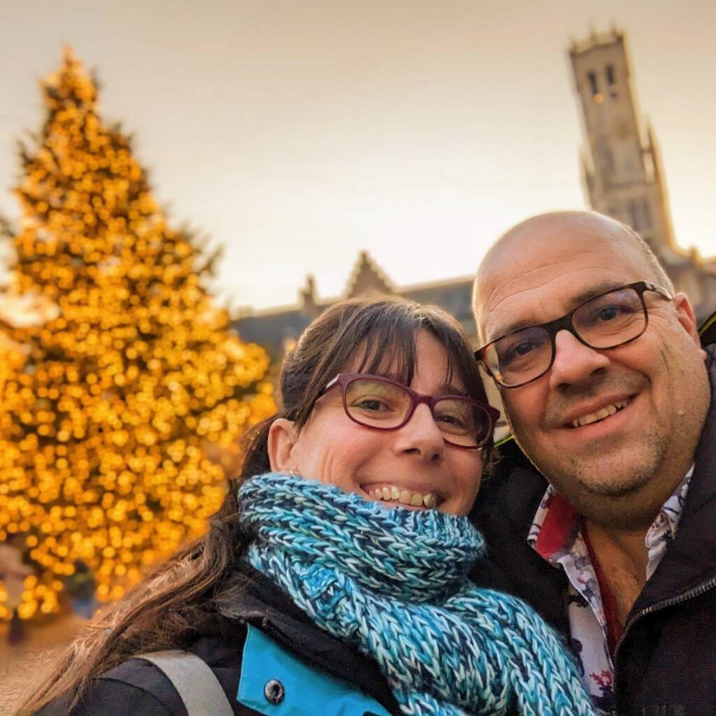 CALIBRE's Phil and Samantha Huff in Bruges.
