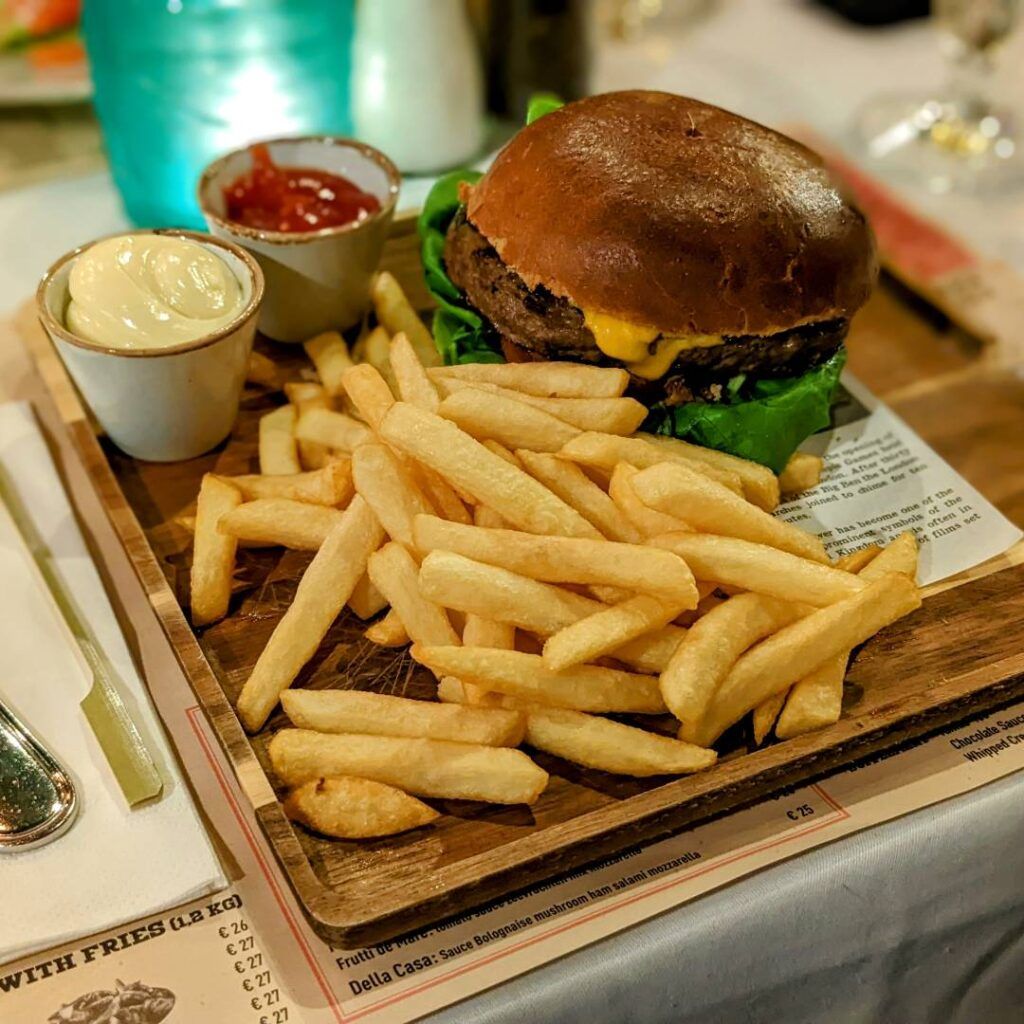 Central's 'famous' cheeseburger