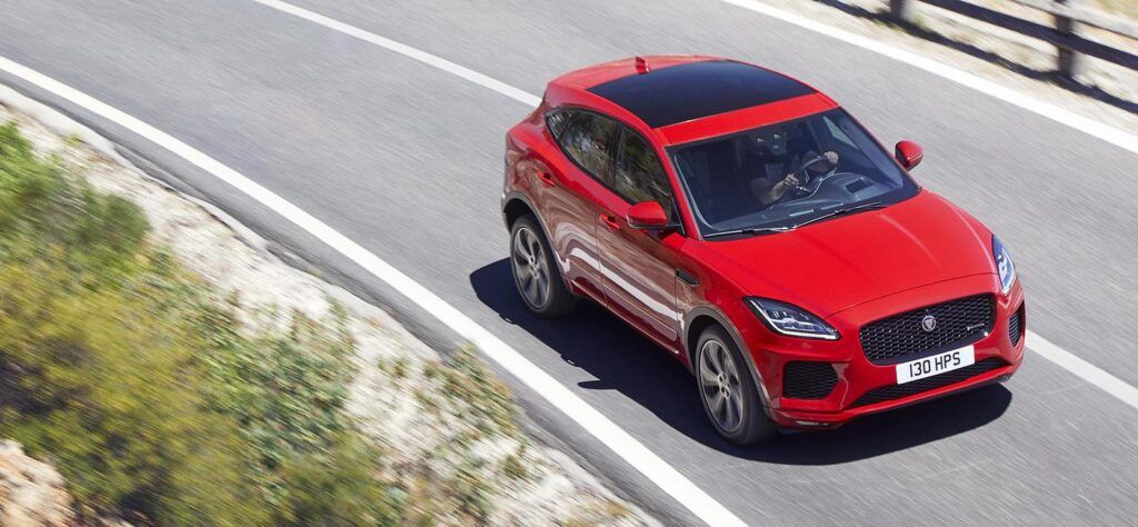 Jaguar E-Pace above