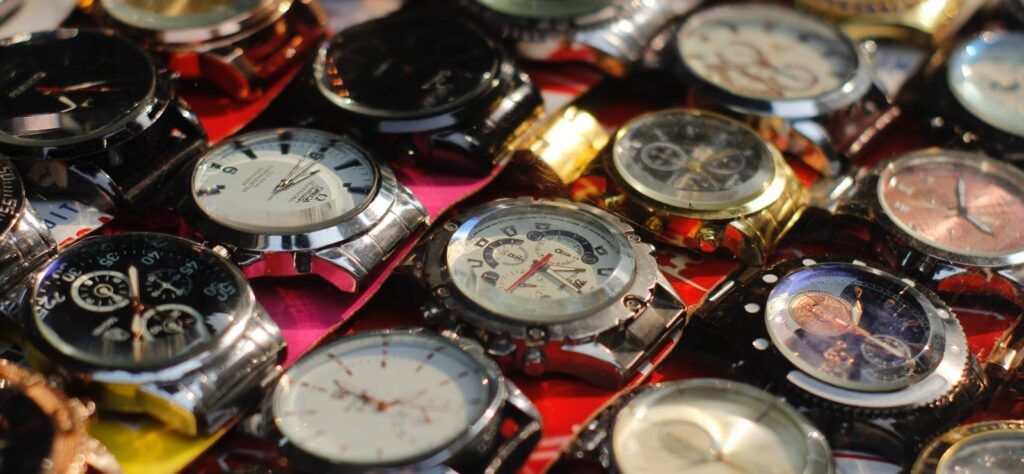 Luxury watch collection - look out for fake models