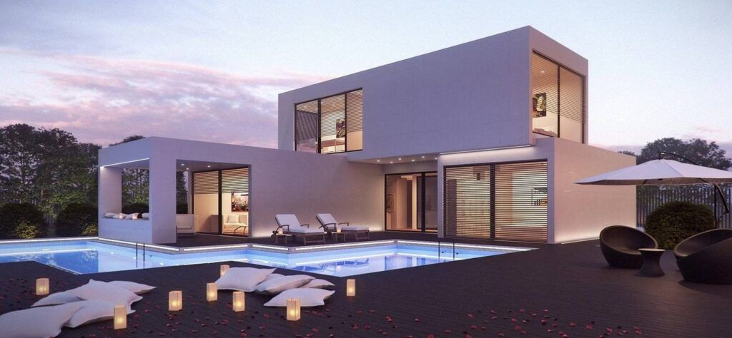 Modern mansion or old renovation?