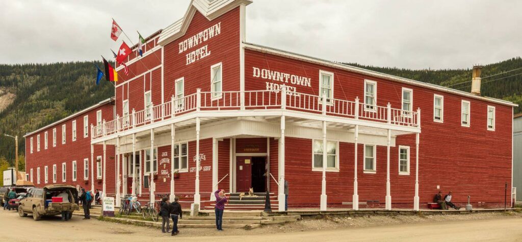 Downtown Hotel, home of the Sourtoe Cocktail in Dawson City