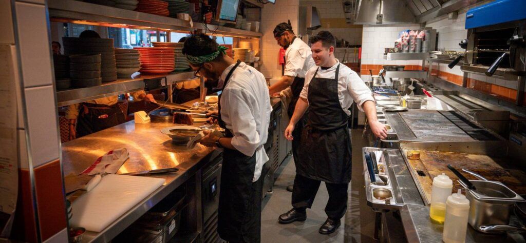 Americana Restaurant London kitchen