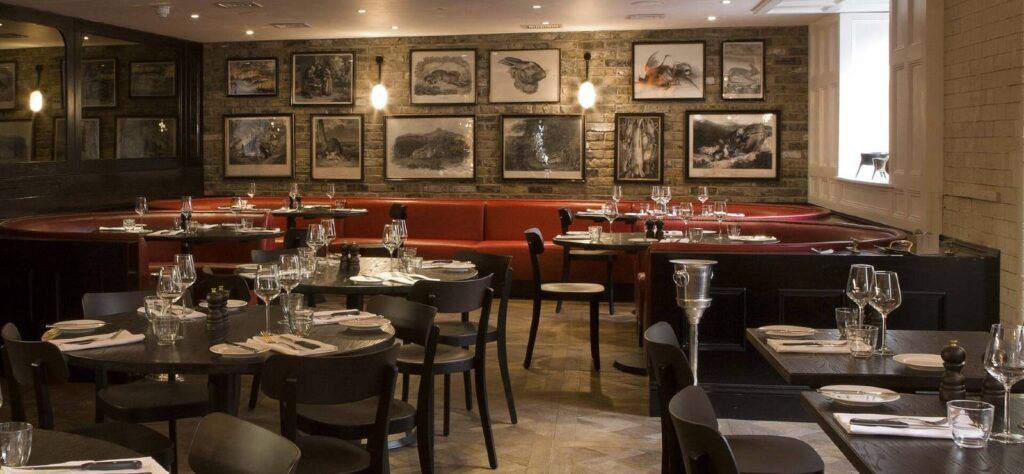 The Jugged Hare restaurant dining room