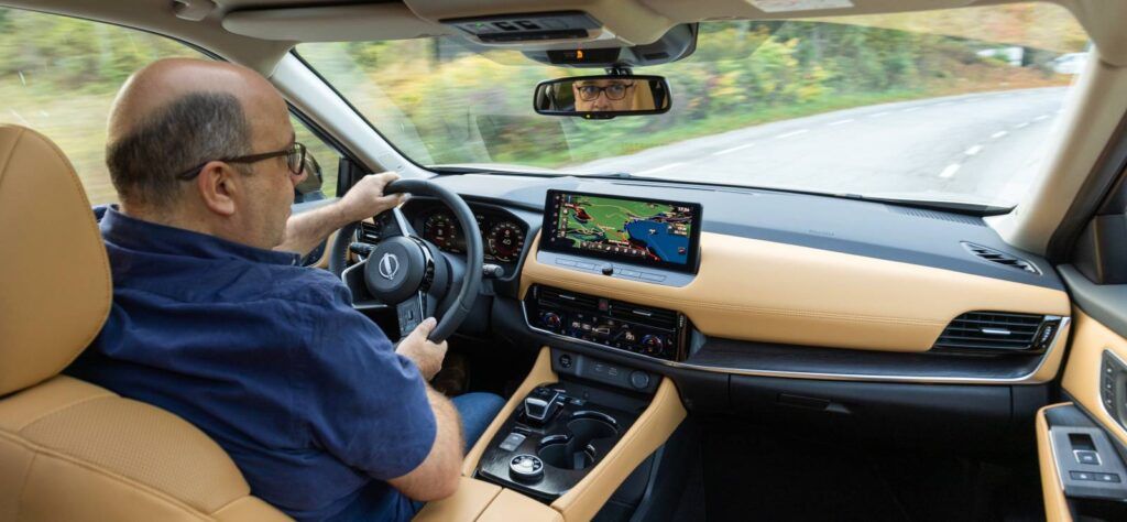 Nissan X-Trail SUV driving shot