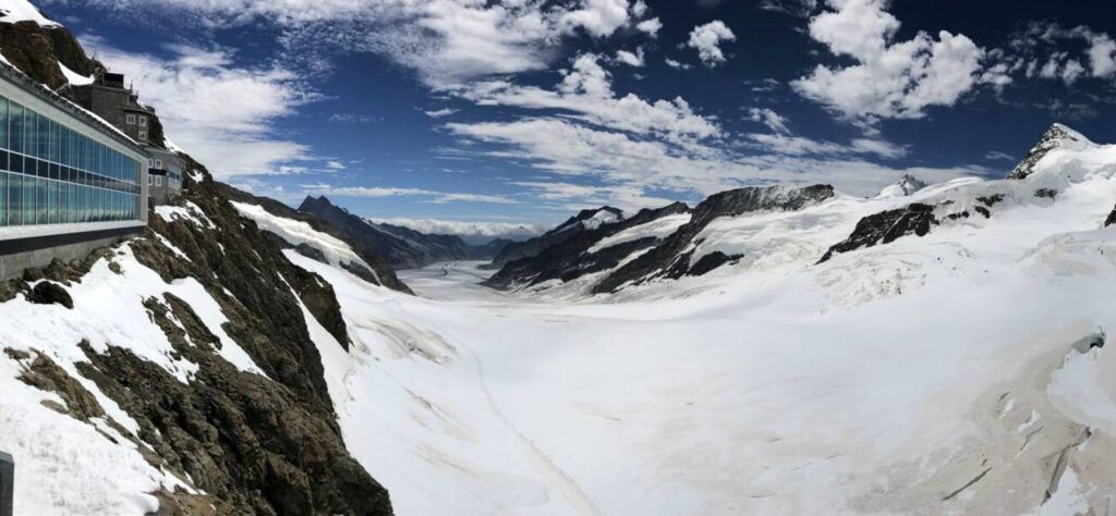 The literary landscape of Switzerland - Aletsch Glacier