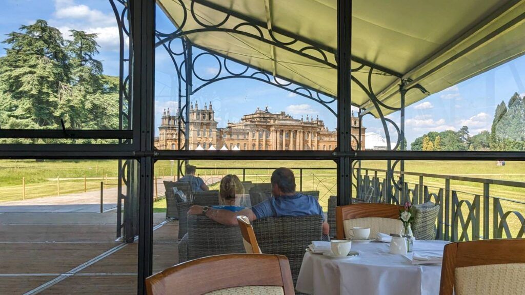 Clementine's on the Lawn view of Blenheim Palace