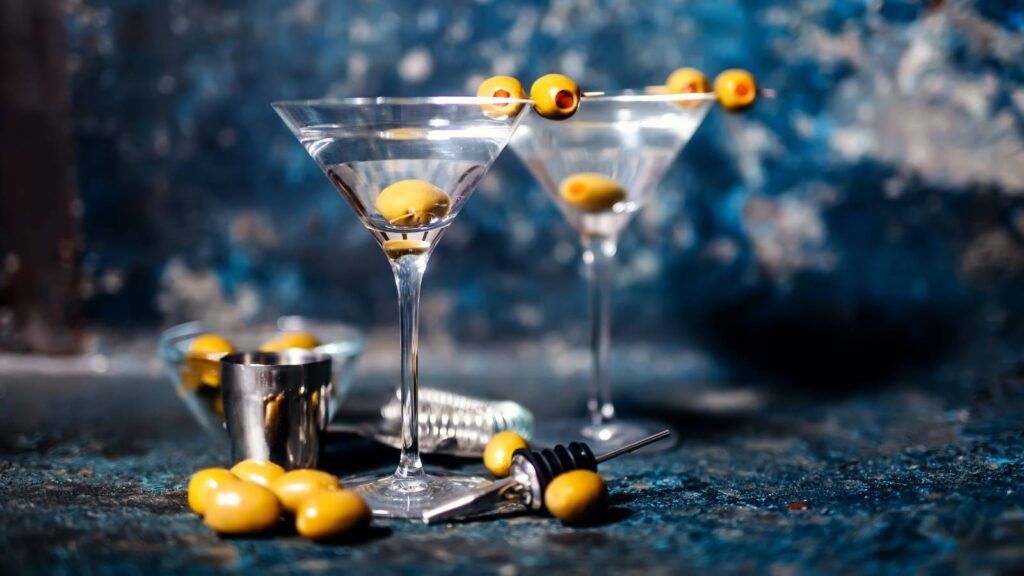Artisan gin martini