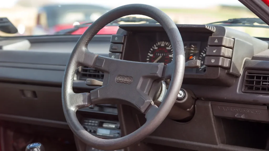 Classic original Audi Quattro ur dashboard