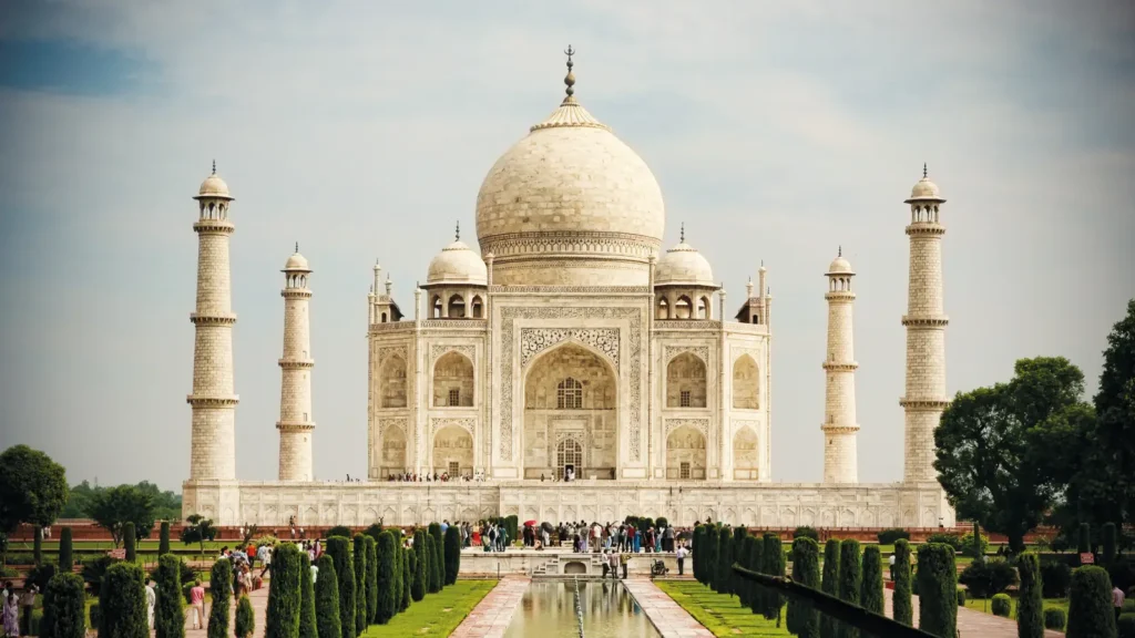 Taj Mahal in the India Golden Triangle by Train