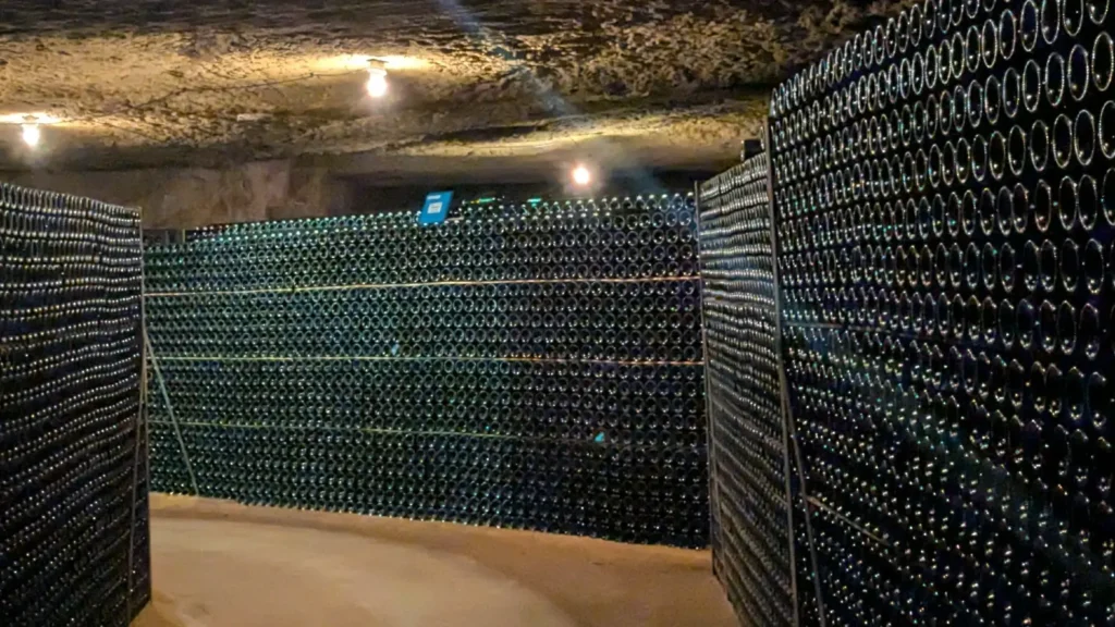Bottles in Langlois de Cremant Cellar