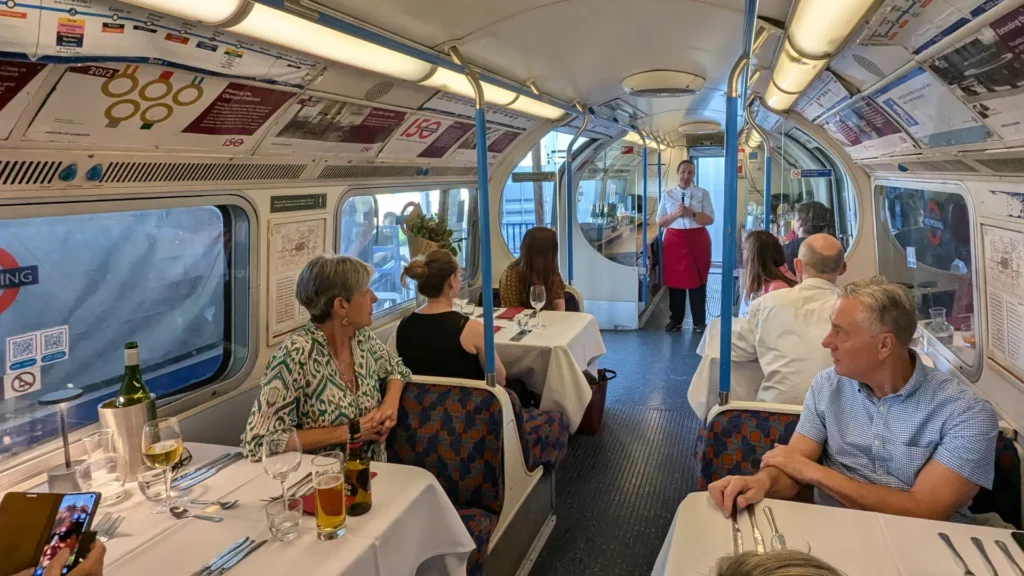 supperclub tube train dining carriage