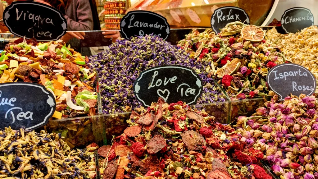 Herbal teas Spice Bazaar Istanbul