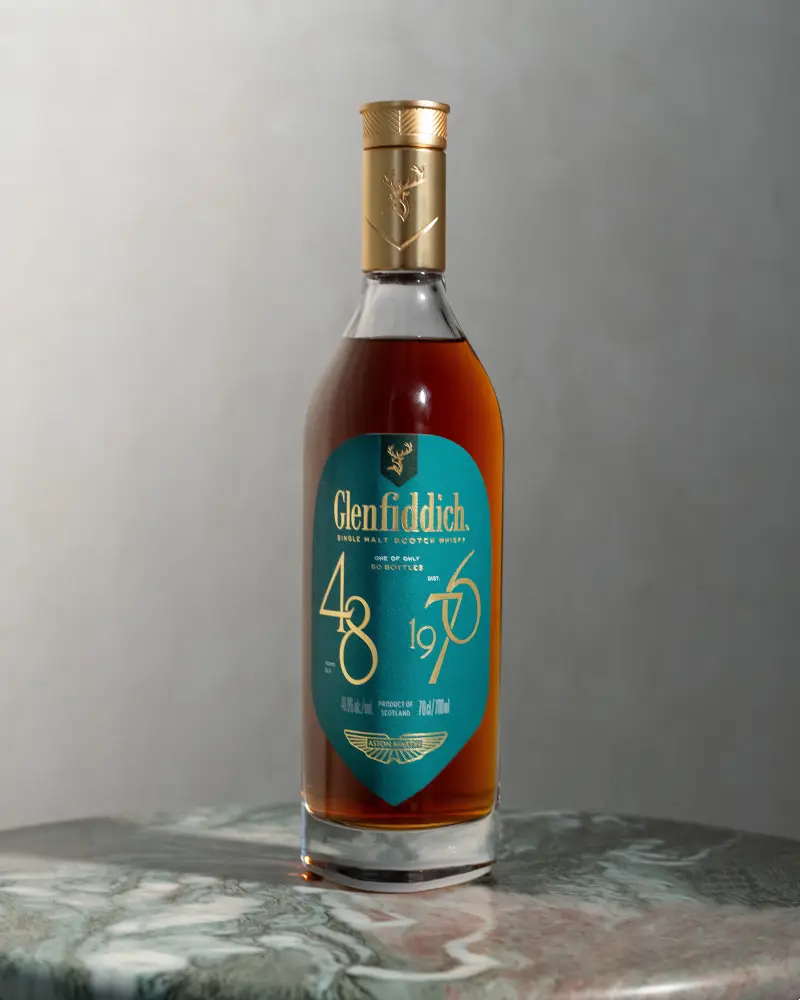 Glenfiddich and Aston Martin 1976 Vintage whisky