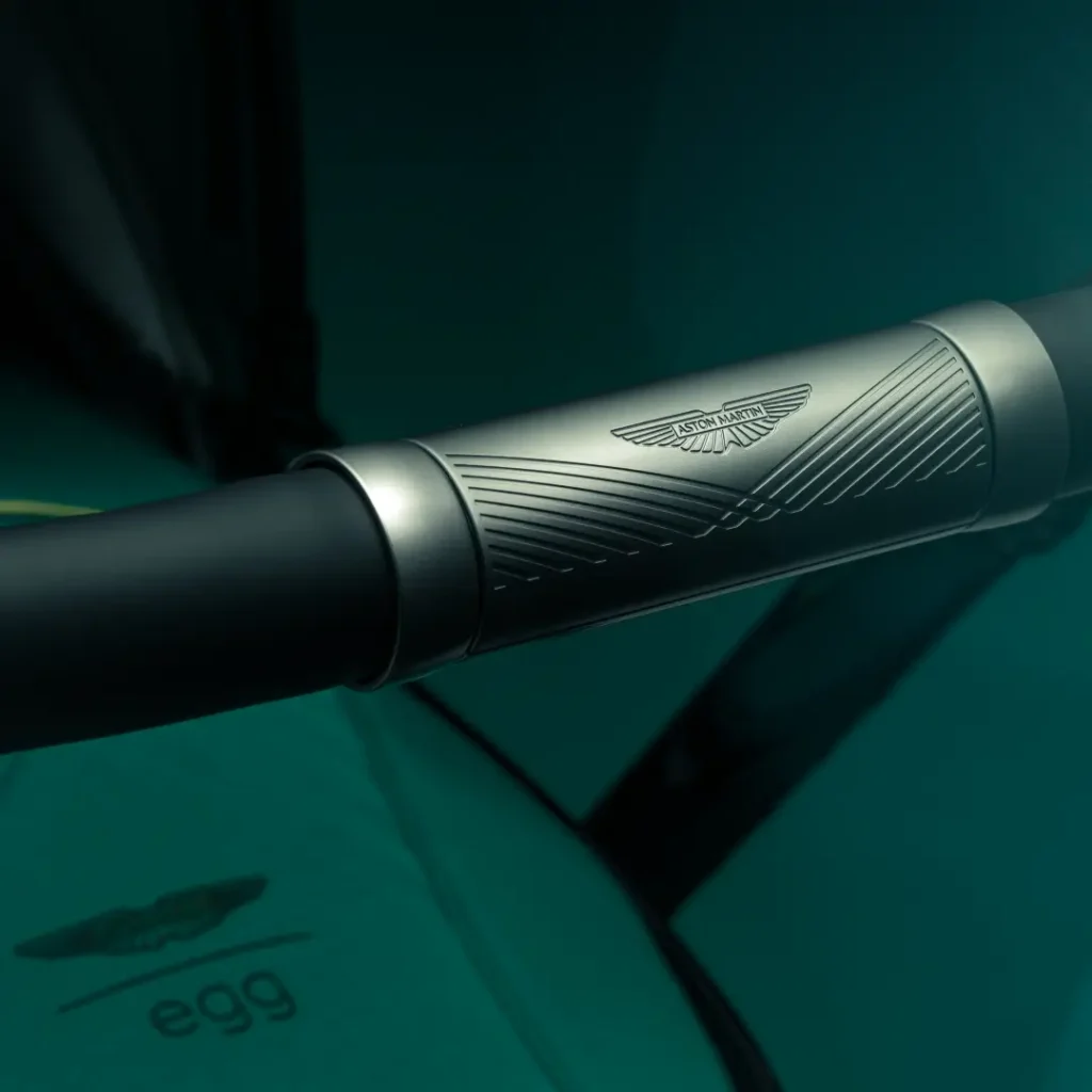 Aston Martin Egg3 stroller handle detail