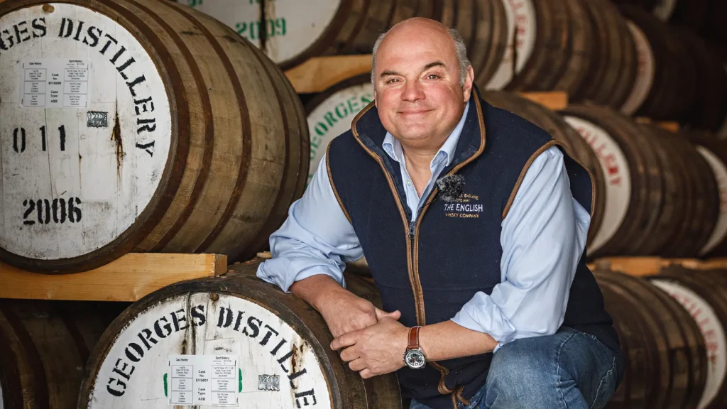 Andrew Nelstrop of English Distillery , with 18 year old cask