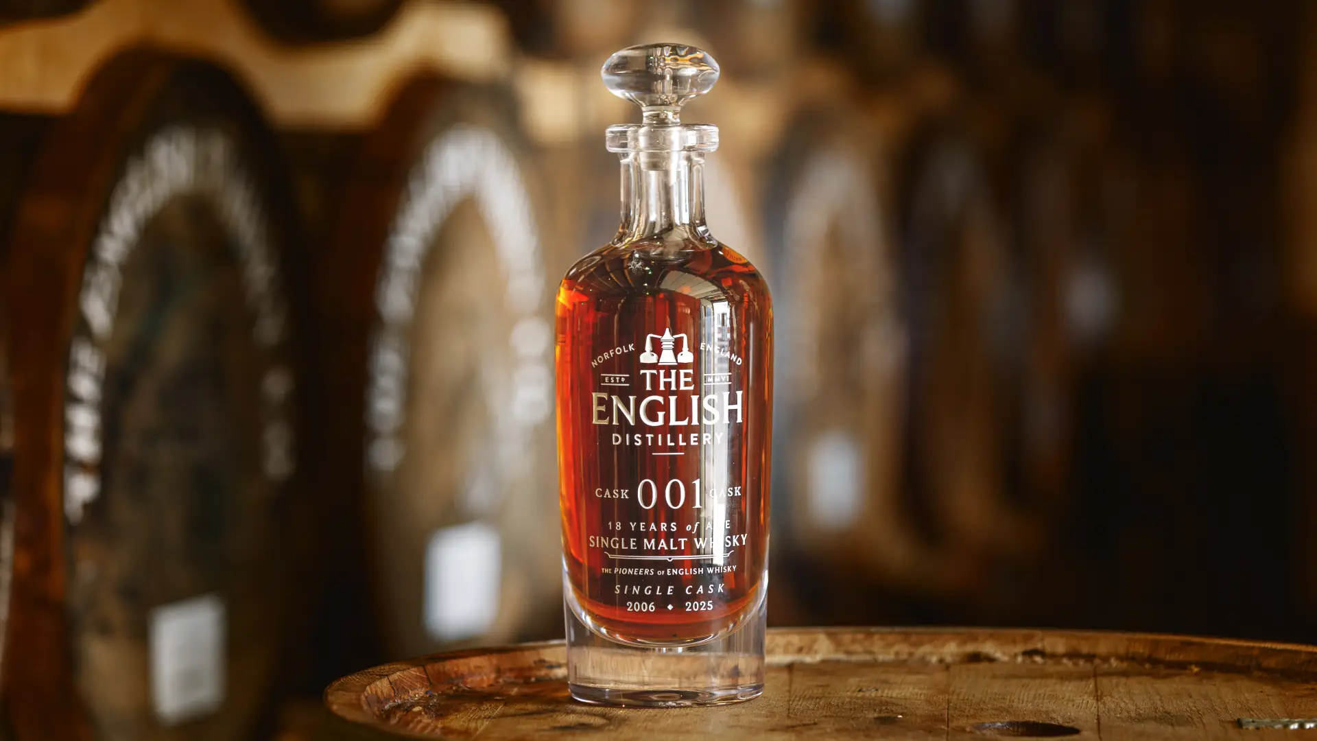 Coming of age: England's first 18-year-old whisky bottled in