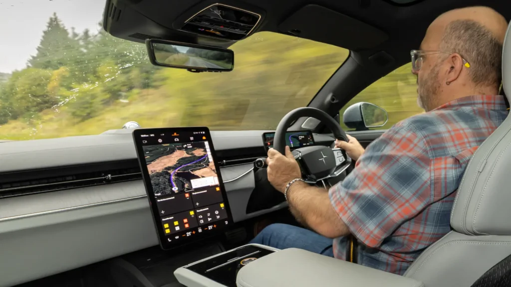 Phil Huff driving the Polestar 5 Dual Motor